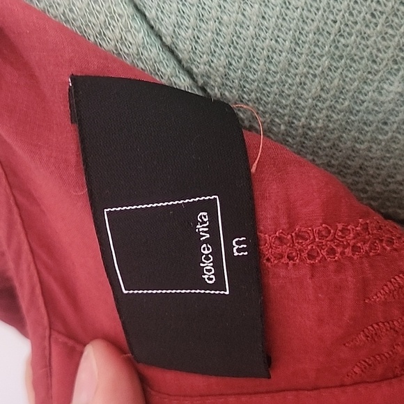 Dolce Vita Burgundy Cocktail mini dress - Picture 4 of 4